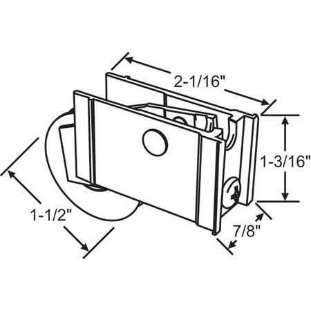 Patio Door Roller Assembly